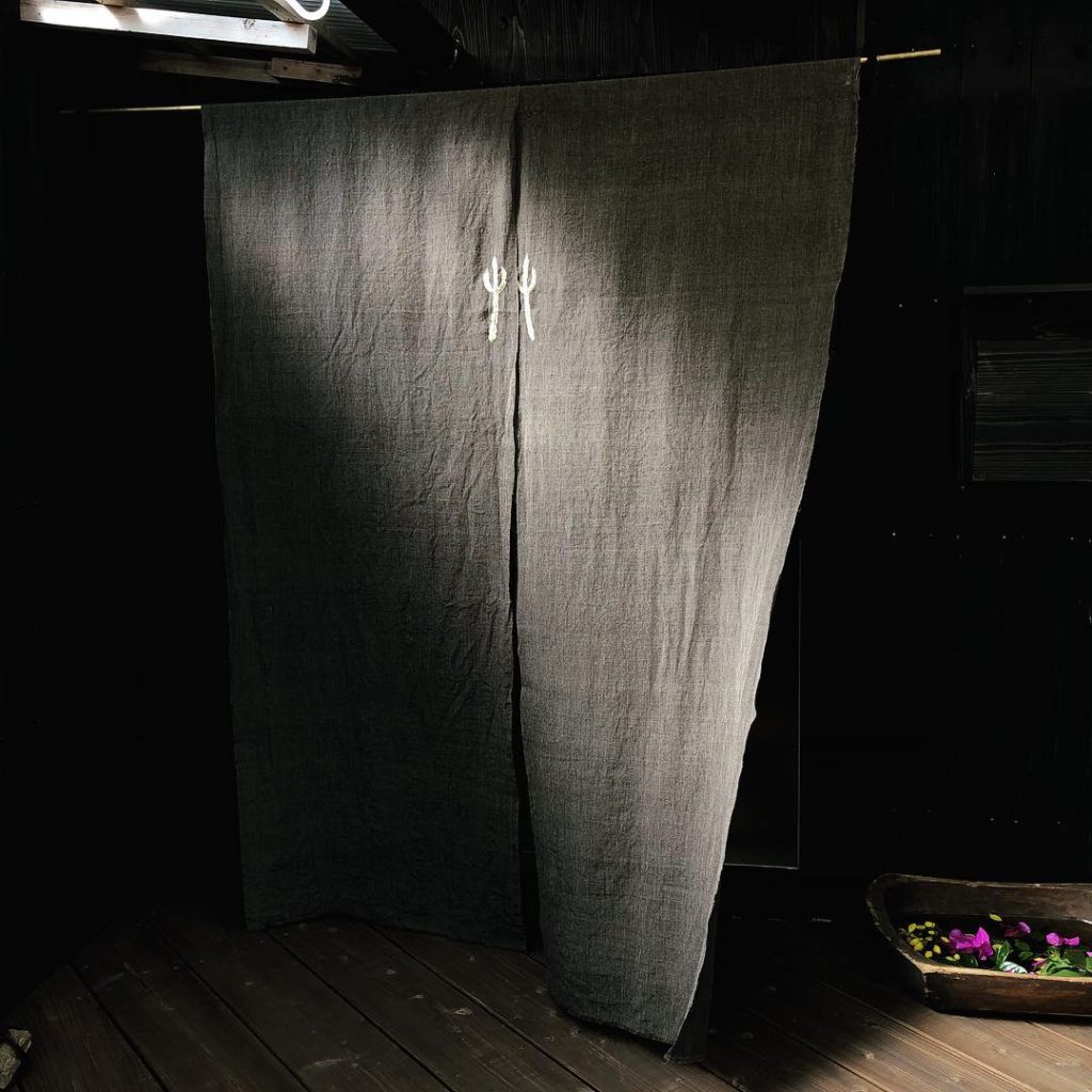 檸檬草のテキスタイル