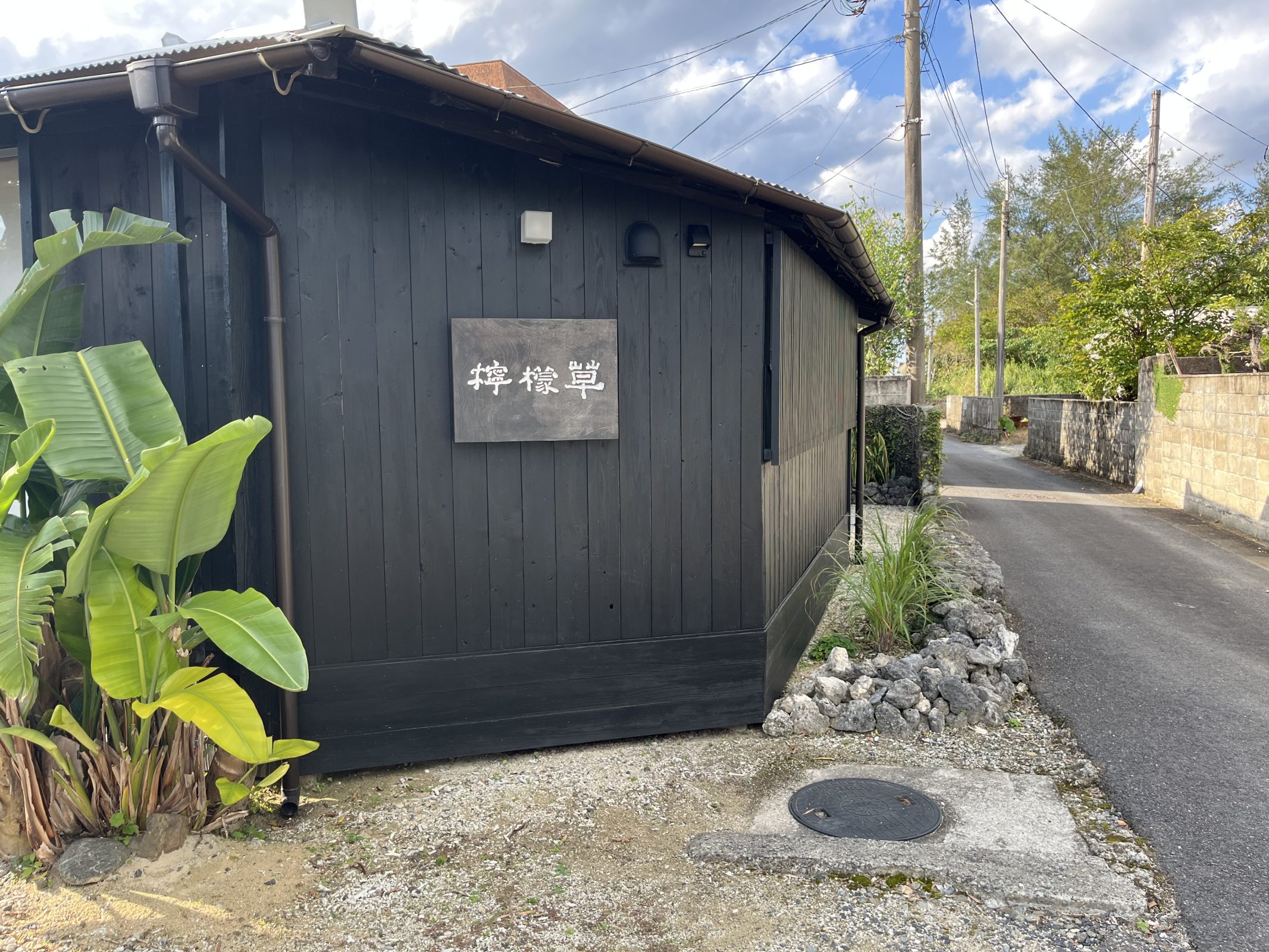 檸檬草 建屋から海方面